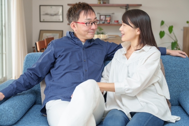 夫婦で会話
