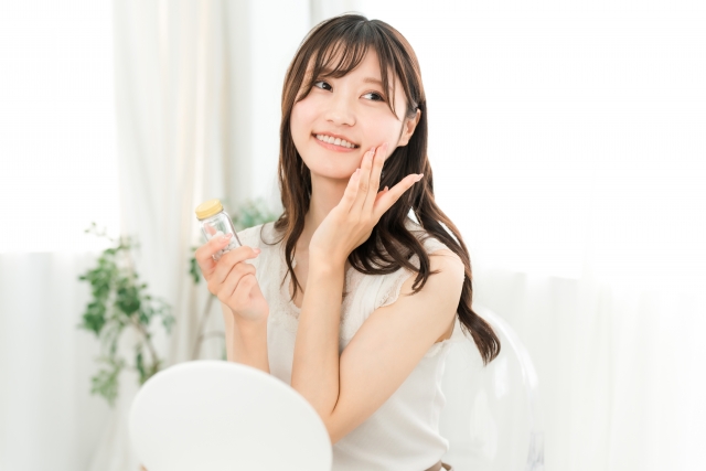 肌の調子が良い女性