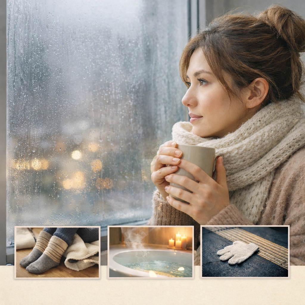 暖かさを求める女性